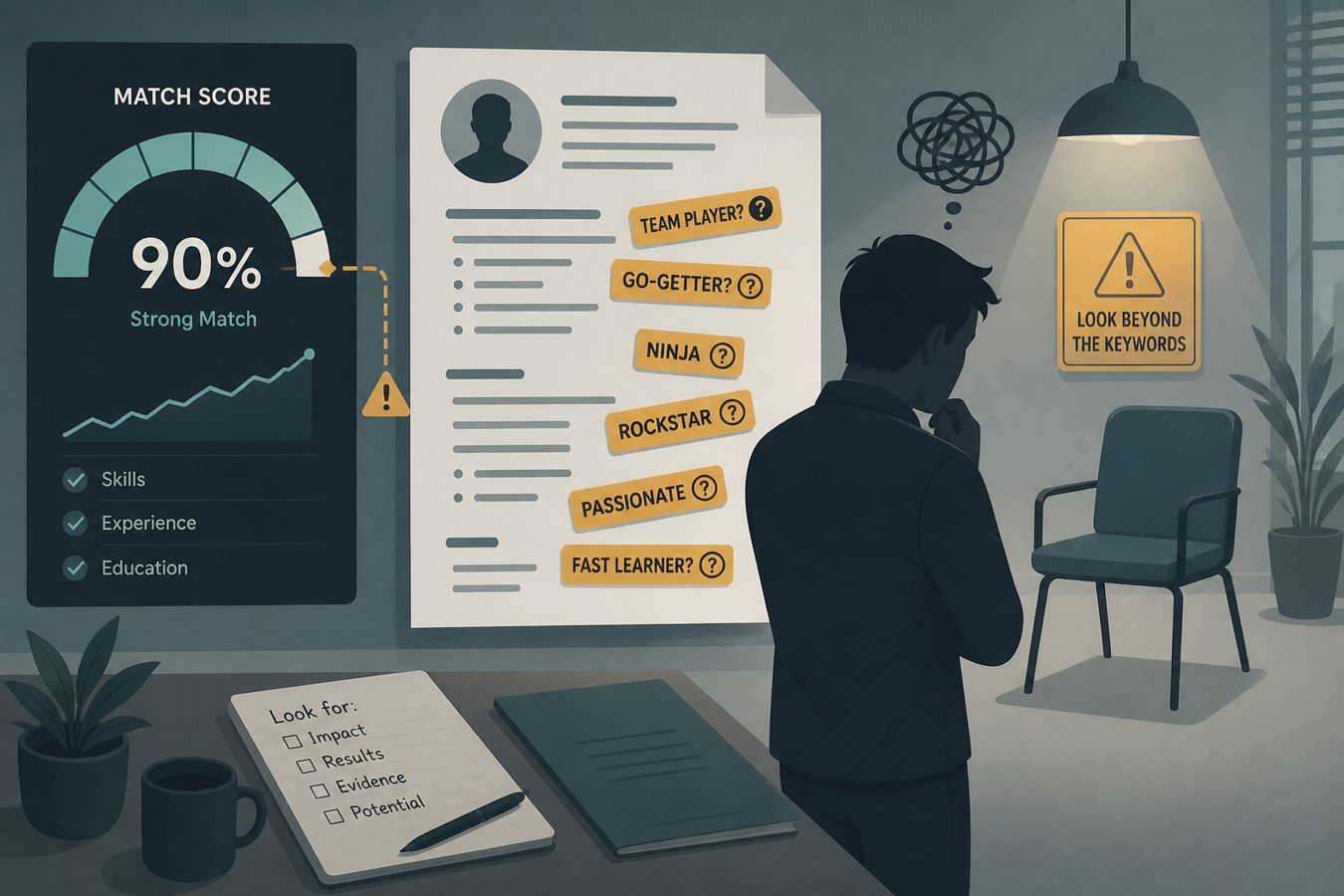 Match Rate climbing while a resume gains questionable keywords a candidate cannot defend