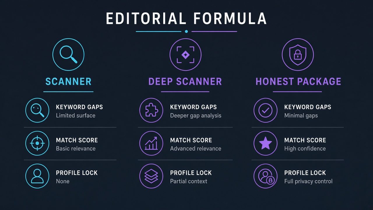 Formula: budget scanner vs deep scanner vs honest package